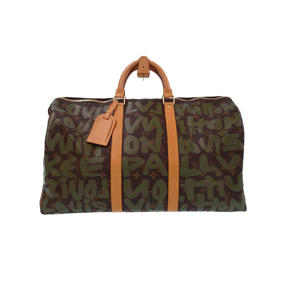 Louis Vuitton Monogram Graffiti Keepall Boston Bag